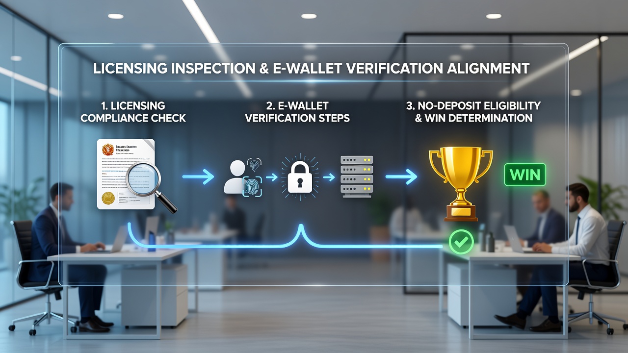 Mobile device screen displaying synchronized e-wallet verification status next to live dealer table eligibility countdown for no-deposit play