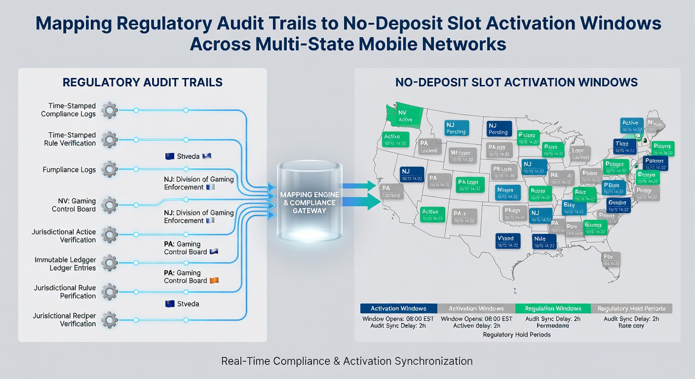Mobile network diagram illustrating audit trail synchronization across state lines