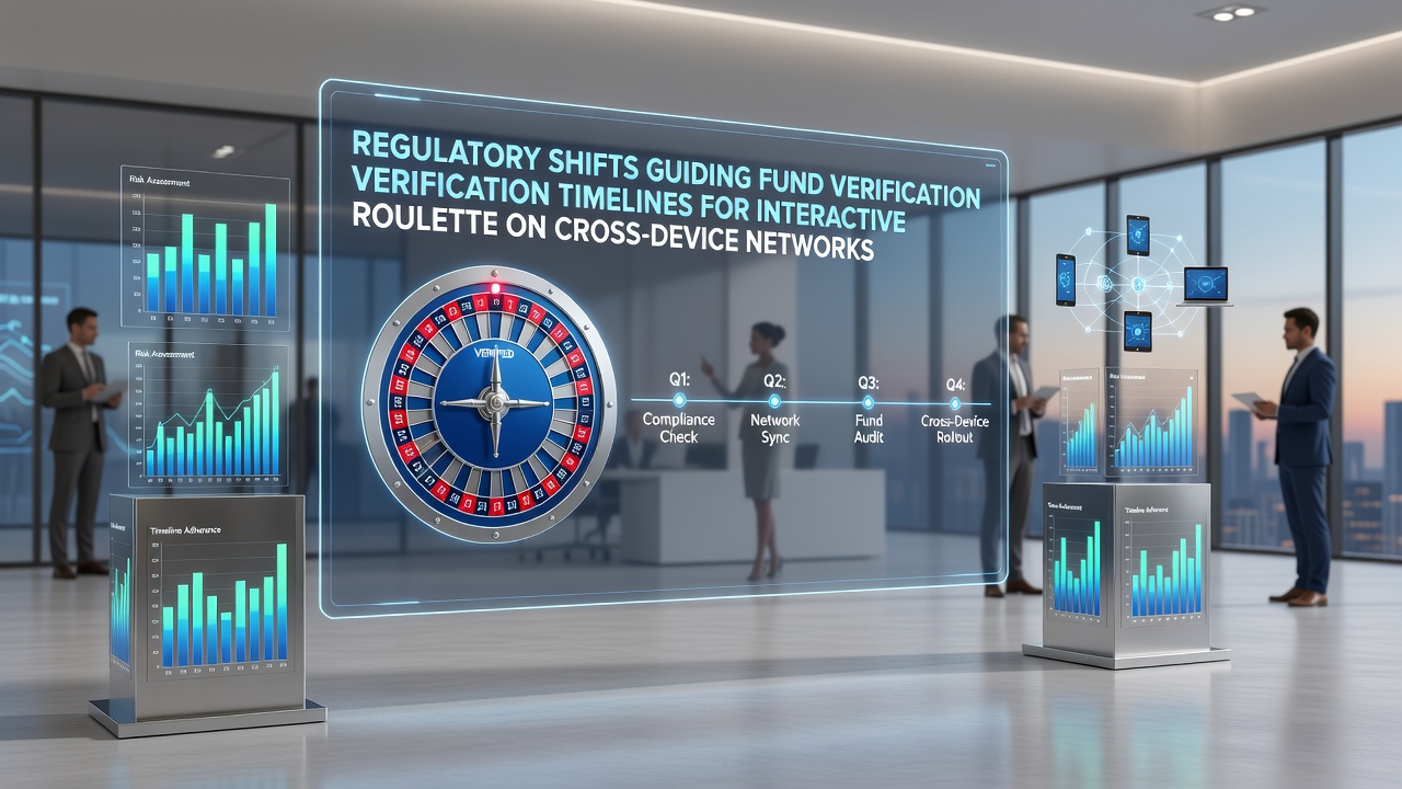 Regulatory framework diagram showing fund verification processes across mobile and desktop roulette platforms